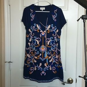 Anthropologie Embroidered Tunic Dress Size Small